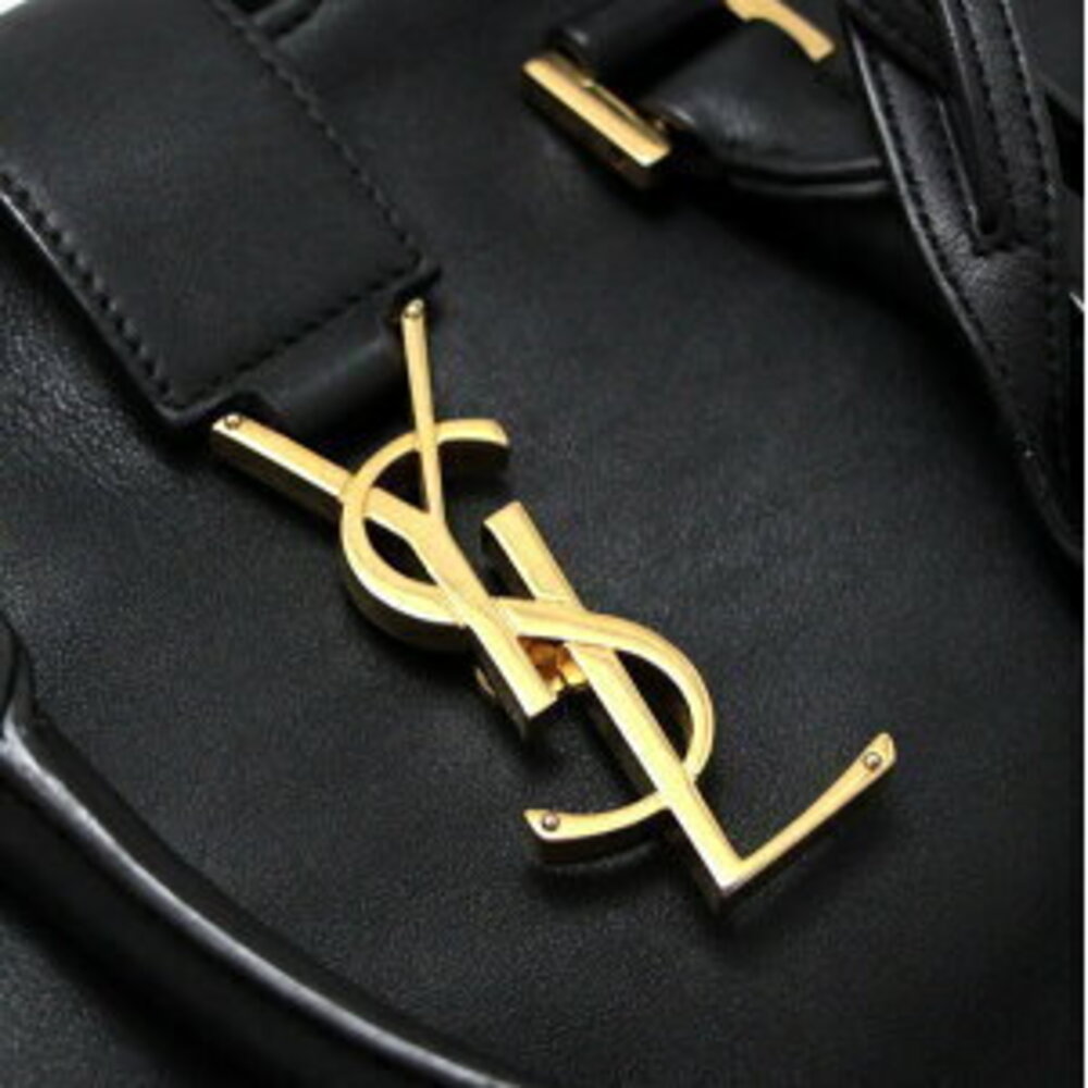 Saint Laurent Paris Cabas Bag Black Leather GG - Picture 5 of 6